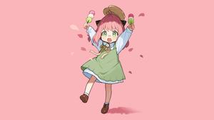 Anya Forger With Hanami Dango anya forger wallpaper
