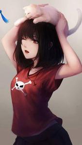 Aoi Ogata 4K Anime Phone Wallpaper