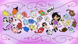 Aphmau And Her Cats aphmau wallpaper