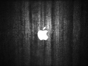 Apple Logo Black Strokes apple logo wallpaper