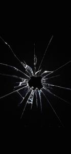 Apple Logo Broken Glass iPhone Dark iphone dark wallpaper