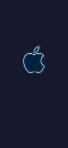 Apple Logo Illuminated on a Dark Background apple logo wallpaper