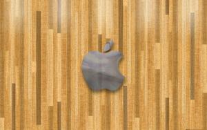 Apple Logo Wooden Wall apple logo wallpaper