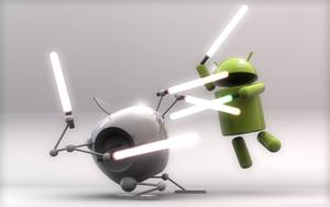 Apple vs Android: The Battle rages on funny wallpaper