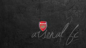 Arsenal FC Logo On Gray Wall arsenal wallpaper
