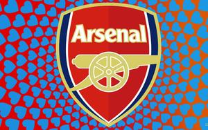 Arsenal Logo On Heart Pattern arsenal wallpaper