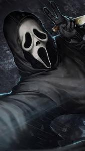 Artistic Digital Painting of Ghostface from Scream scream wallpaper