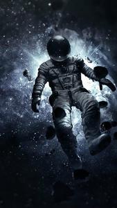 Astronaut Dark Men Phone men phone wallpaper