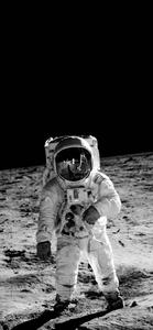 Astronaut on the Moon—The First Man to Land on the Lunar Surface  Wallpaper