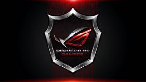Asus ROG Logo On Badge asus rog wallpaper