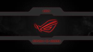 Asus ROG Logo With Borders asus rog wallpaper