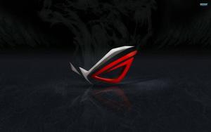 Asus ROG On Black Background asus rog wallpaper