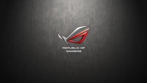 Asus ROG On Grey Metal asus rog wallpaper