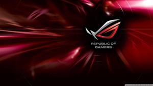Asus ROG On Wavy Surface asus rog wallpaper