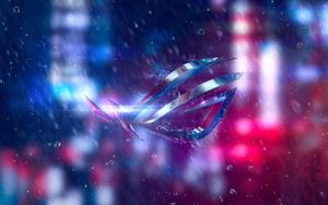 Asus ROG Symbol Water Drops Design asus rog wallpaper