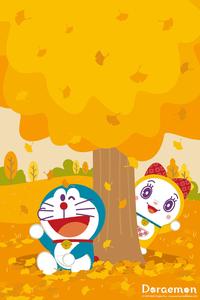 Autumn Dorami And Doraemon iPhone doraemon iphone wallpaper