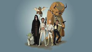 Avatar The Last Airbender's Iconic Characters Reimagined as Star Wars Heroes avatar the last airbender wallpaper