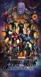 avengers endgame poster with many characters marvel 4k phone wallpaper