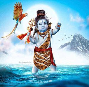 Baby Bhole Baba In Ocean bhole baba wallpaper