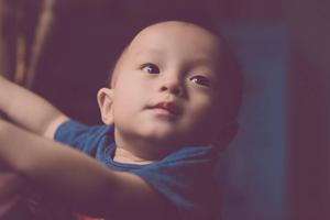 Baby Boy Wearing Dark Blue Shirt baby boy wallpaper