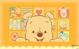 Baby Winnie The Pooh Plays Peekaboo winnie the pooh wallpaper