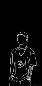 Bad Boy White Outline bad boy wallpaper
