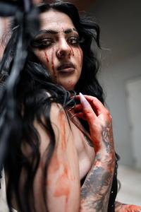 Baddie Bloody Girl baddie wallpaper