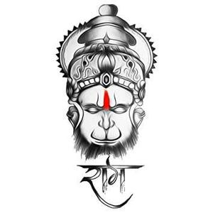 Bajrang Dal Pencil Art Representation of Lord Hanuman in HD bajrang dal hd wallpaper