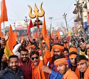 Bajrang Dal Supporters In HD Wallpaper