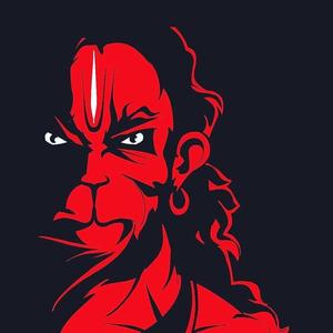 Bajrang Dal's Hanuman Minimalist HD bajrang dal hd wallpaper