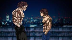 Baki Hanma And Yuujiro Hanma Faceoff baki hanma wallpaper