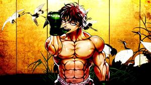 Baki Hanma poised for battle baki hanma wallpaper