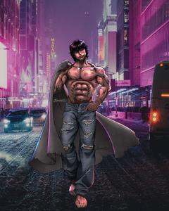 Baki Hanma Walking On Road baki hanma wallpaper
