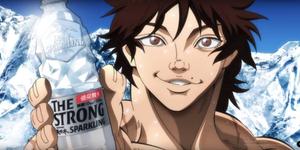 Baki Hanma With Bottled Water baki hanma wallpaper