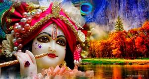 Bal Krishna ISKCON Autumn Poster iskcon wallpaper