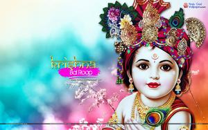 Bal Krishna With Gradient Bokeh Background bal krishna wallpaper