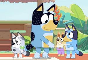Bandit, Bluey, Muffin And Bartleby bluey wallpaper