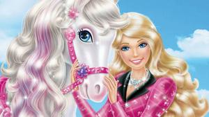 Barbie and Her Horse Enjoying Time Together barbie wallpaper