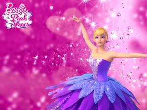 Barbie dances her way into your heart with her magical pink shoes ballerina performance! barbie wallpaper