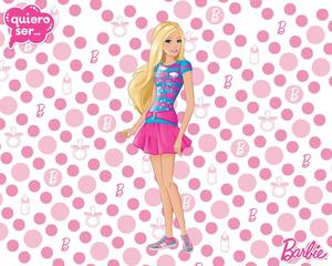 Barbie steps out in style in the city barbie wallpaper