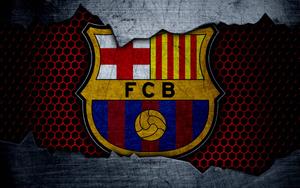Barcelona FC Logo Metal Texture barcelona wallpaper