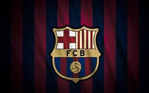 Barcelona Logo On Cloth Texture barcelona wallpaper