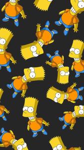 Bart Simpson Pattern Background bart simpson wallpaper