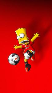 Bart Simpson Playing Soccer bart simpson wallpaper