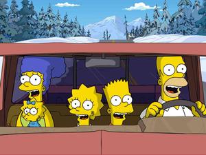 Bart Simpson With Family In Car bart simpson wallpaper