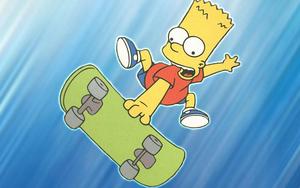 Bart Simpson With Skateboard bart simpson wallpaper