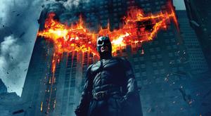 Batman Bat Logo On Fire In Building Picture batman wallpaper