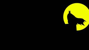 Batman Black And Yellow Silhouette batman wallpaper