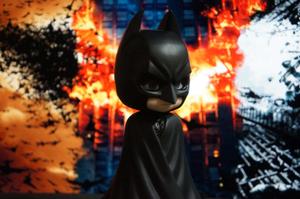 Batman Chibi Surrounded By Fire Picture batman wallpaper
