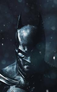 Batman Falling Snow Close-up batman wallpaper